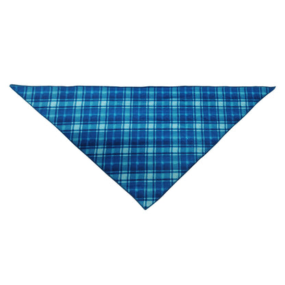 Navy & Sky Blue Plaid Christmas Pajamas Set With "Christmas With My Gnomies" Text Print