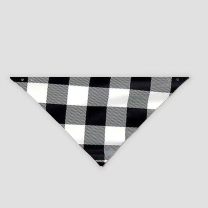 Black and White Plaid Christmas Pajamas Set With "2025 Merry Christmas" Text Print