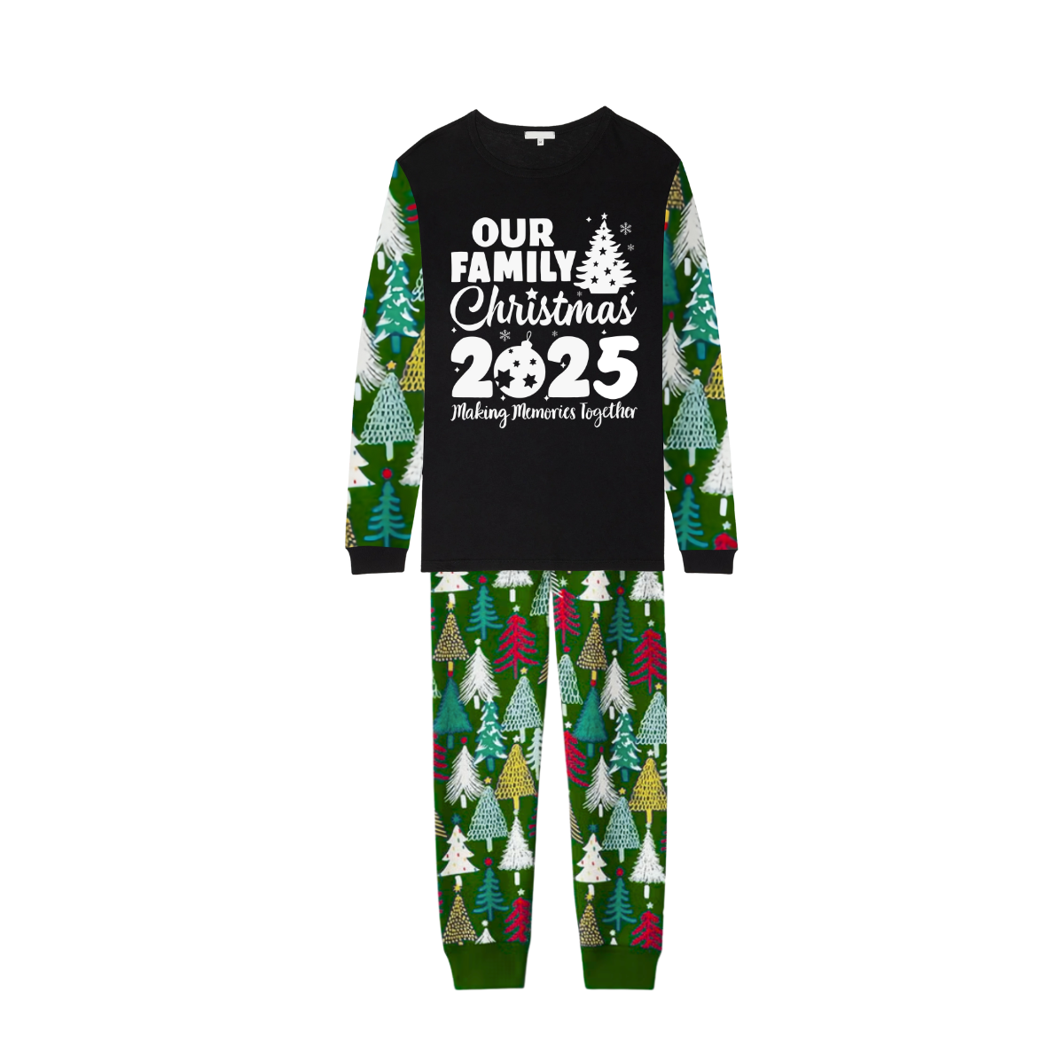 2025 Our Family Christmas Matching Pajamas -Christmas Tree Pattern