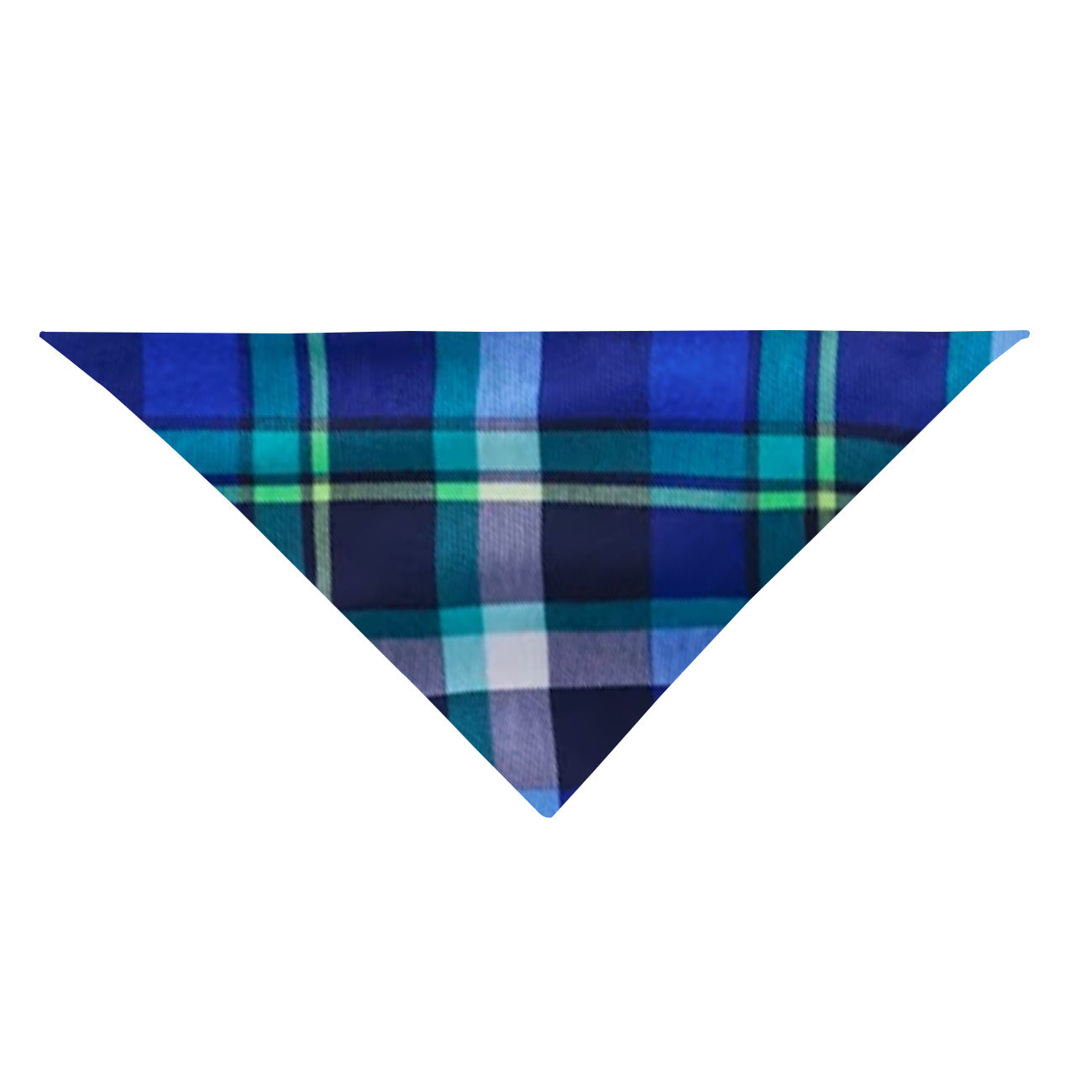 Blue and Green Plaid Christmas Pajamas Set With Snowman and "Let it snow" White and Black Print