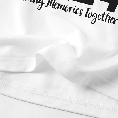 Christmas Tree & "2024 Making Memories Together" Patterned Black Sleeve Contrast Tops and and Black and Green Plaid Pants Family Matching Pajamas Sets With Dog Bandana