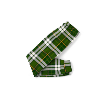 We Are Family Christmas 2025 Making Memories Family Pajamas Set - Black Top, Green Pants, Green Plaid Sleeves