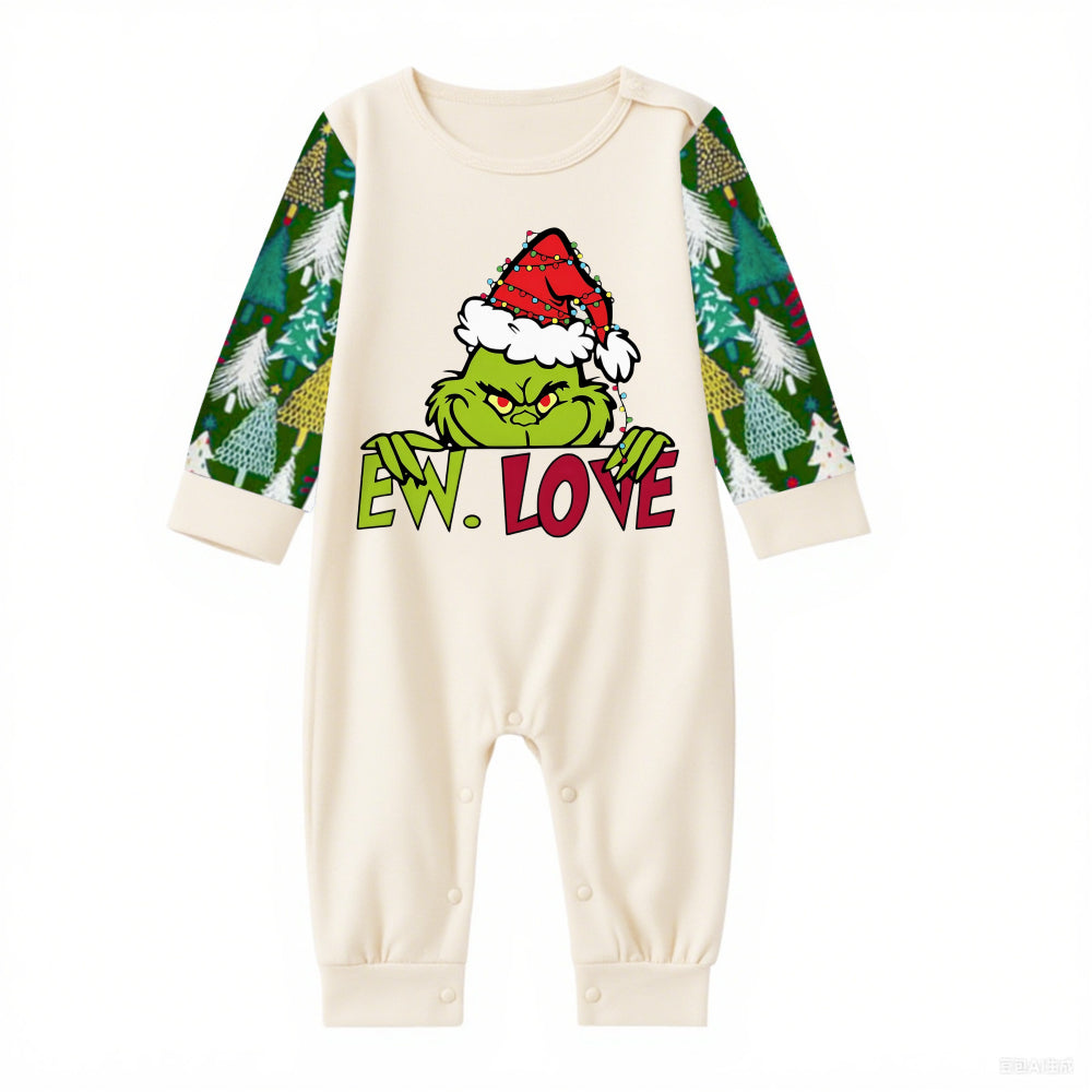 Family Christmas Pajamas Set With Grinch and EW LOVE