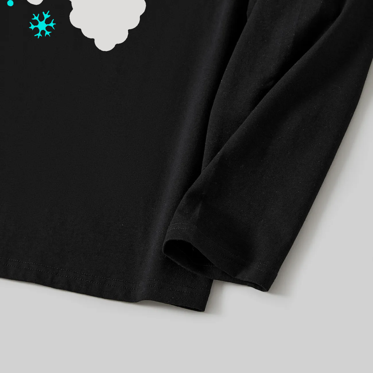 Christmas "HO HO HO" Text Print Black Long Sleeve Top with Green and Black Plaid Family Matching Pajamas