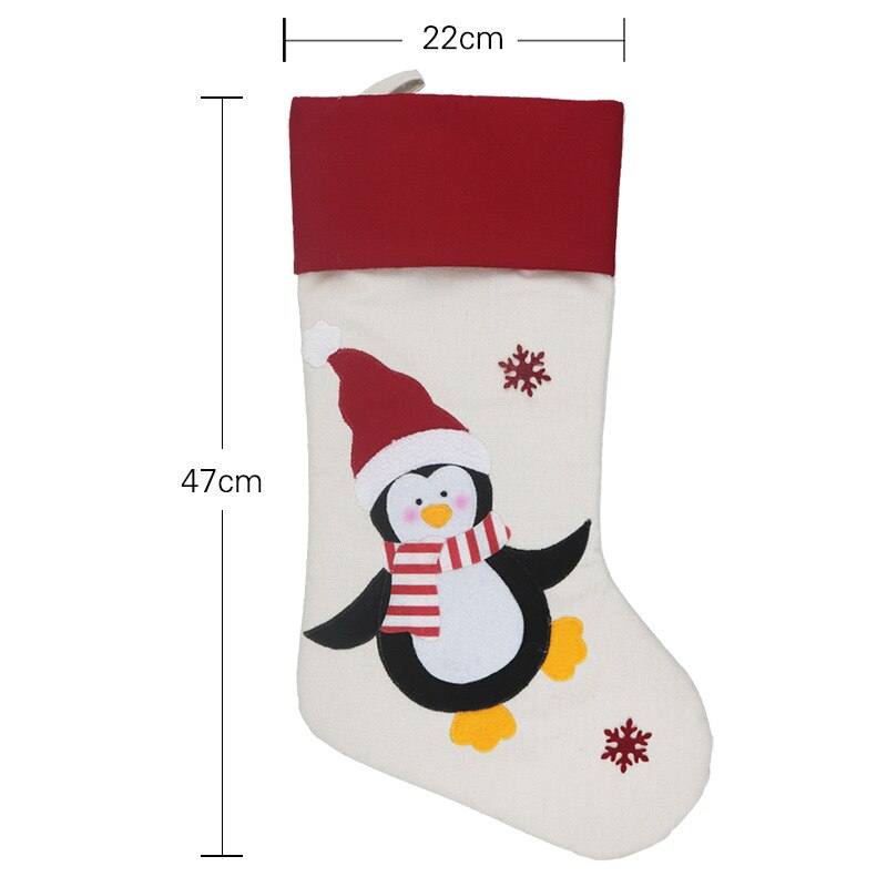 Christmas Gift Bags Santa Snowman Elk Penguin  Stocking